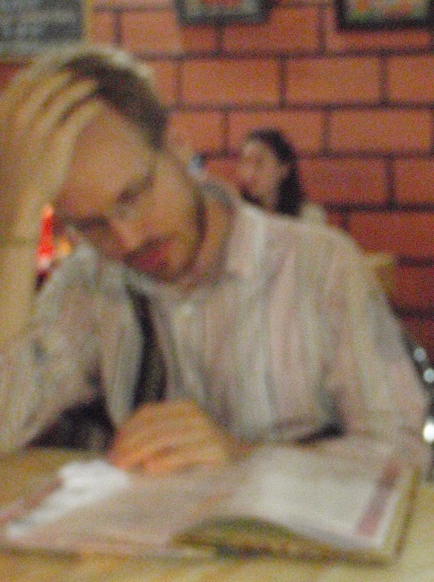 Fuzzy with menu at Warong Indonesia