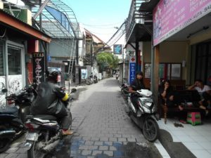 GG Bedugul alley departing from JL Poppies lane where Ronta Bungalows is located in Kuta, Bali