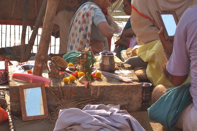 Varanasi beauty parlour, India