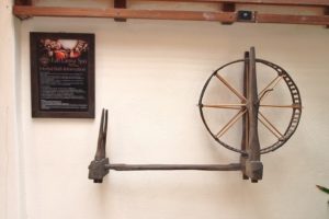 Traditional decor on the wall in Fah Lanna Spa in Chiang Mai