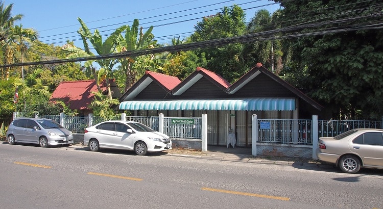 The Chiang Mai Ayurvedic Center, in Chiang Mai, Thailand. Many holistic treatments are available.