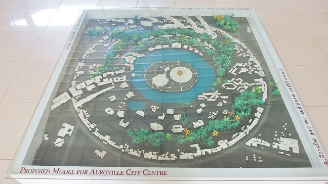 Proposed model for Auroville city center